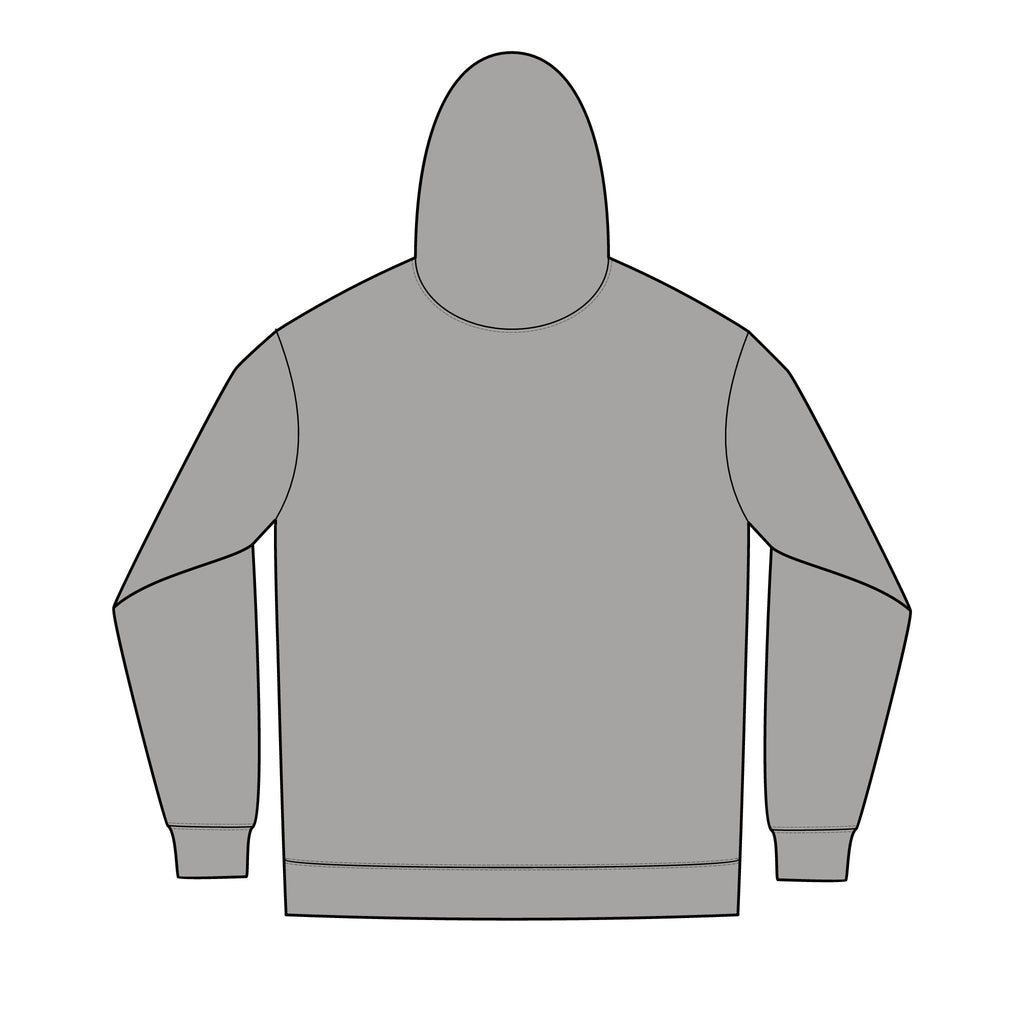 Men's Full-Zip Hoodie — Minimal Yellow Chest Script