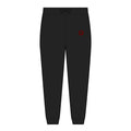 Embroidered Paw Print Joggers — Cozy Fleece Sweatpants for Pet Lovers