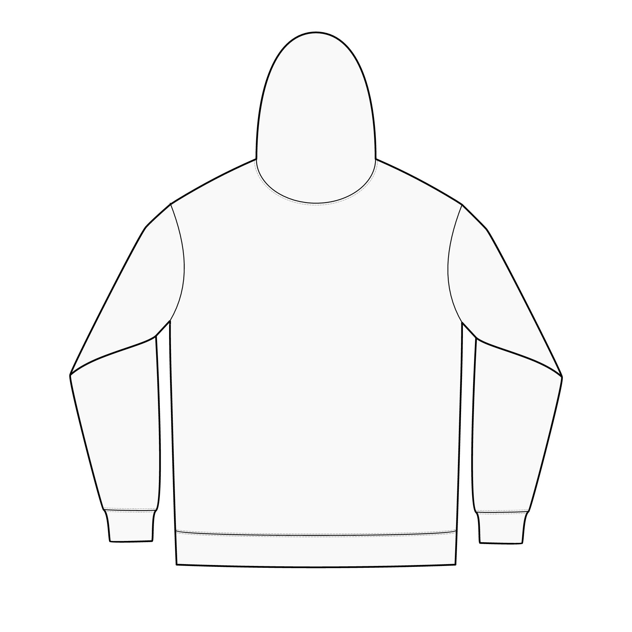Copy of Chest-Logo Full-Zip Hoodie — Minimal Curved Text Design